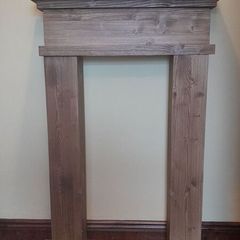 Fireplace surround brown