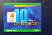 Irish 2001 Stamp Booklet."E".Definitive.Robin.10 x Stamps.Mint never hinged.
