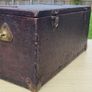 Old wooden box with brass fittings Image 3