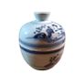 Antique Chinese porcelain lidded jar 19th Century scholars in a landscape Image 4