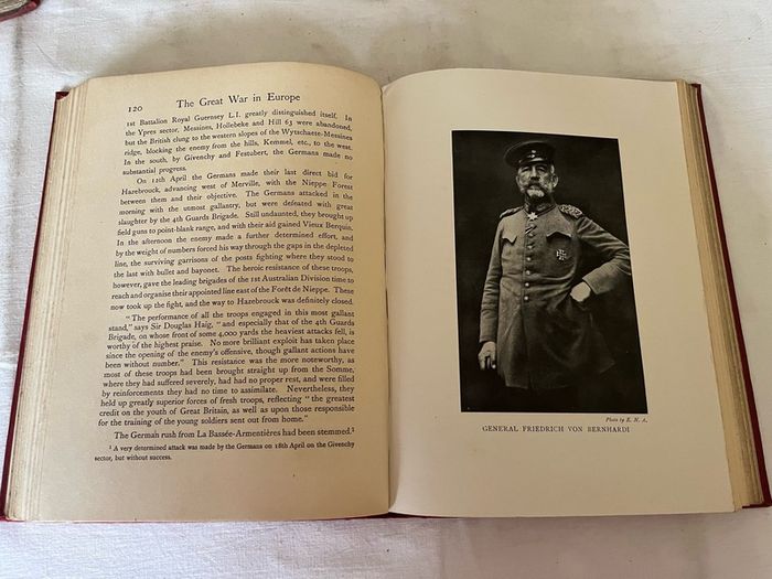 The rise of the East African Empire by Captain F.D.Lugard. The Great War in Europe volumes 3 & 8 by Frank R. Cana