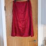 Red Stain Look Skirt.  Size  XXL 18. (No Stretch  In The Material. Image 2