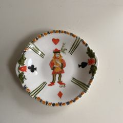 Cute  and unusual little  jester card dish