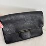 All Saints Textured Black Real leather handbag Image 7
