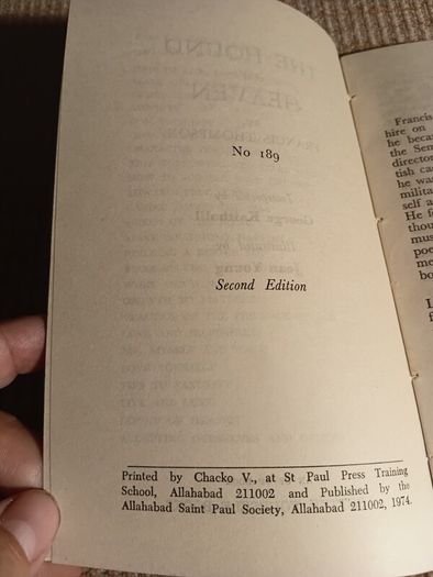 1974 The Hound of Heaven by Francis Thompson.