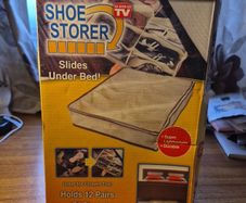 Shoe Sorter Shoe Organizer Slides under Bed.
