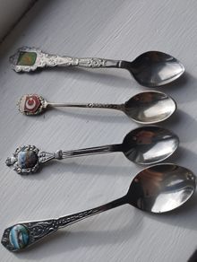 A lot of vintage spoons.