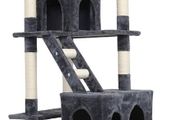 Cat Tree Tower With Tunnel Condo Hammock Bed, 186cm Cat Activity Centres Scratching Post Tower Tree Pet Palace Cat Palace, Tall Cat Tree Climbing Tower