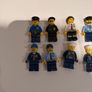 lego police minifigures x 8 Image 2