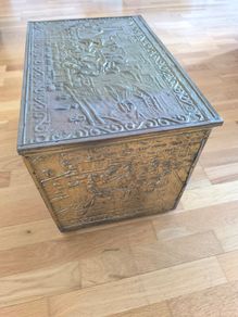 Brass fireside logbox