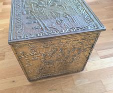 Brass fireside logbox