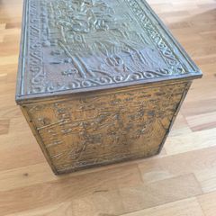 Brass fireside logbox