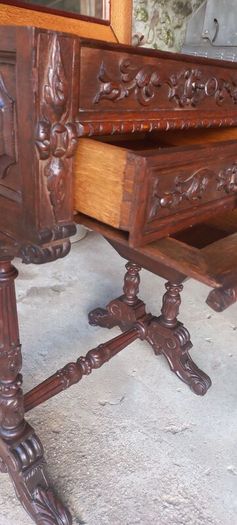 Antique ladies french seweing Chest oak early 1930s  Beautiful