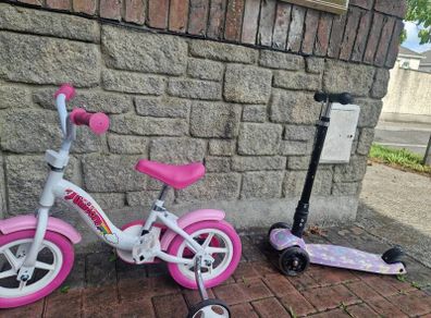 Girls bike & scooter