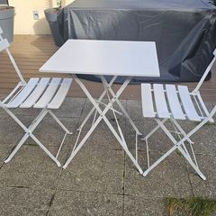 2 seater bistro set, powder coated metal