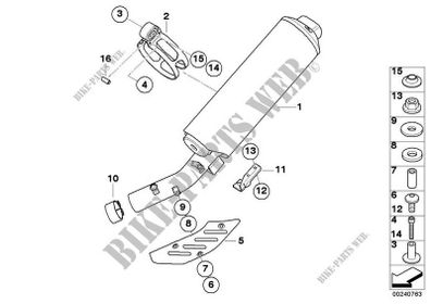BMW K25 R1200GS AC end can muffler exhaust