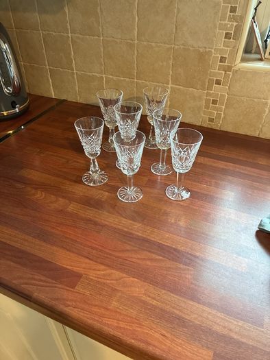 Waterford crystal sherry glasses