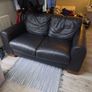2 seater leather sofa Image 2