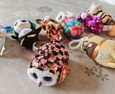 collection of mini soft toys