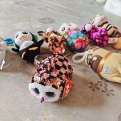 collection of mini soft toys