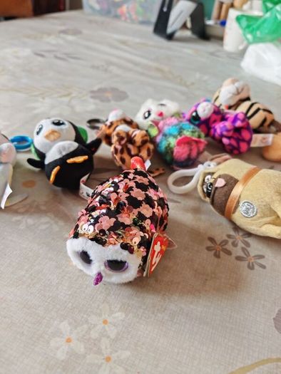 collection of mini soft toys