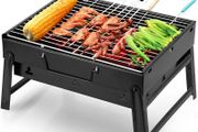 Uten Small BBQ Grill, Portable Folding Charcoal Barbecue Gril