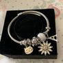 Silver-Tone Charm & Spiral Bracelets Set Image 7