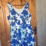 white & blue dress Image 3