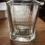 Old bush mills whisky glass square shaped Image 2
