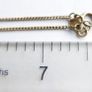 Vintage Sterling Silver 925 Gold Plated -So- Pendant Necklace length 15" - 1,9g Image 10