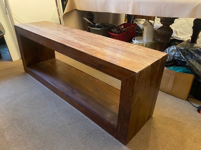 Walnut bench