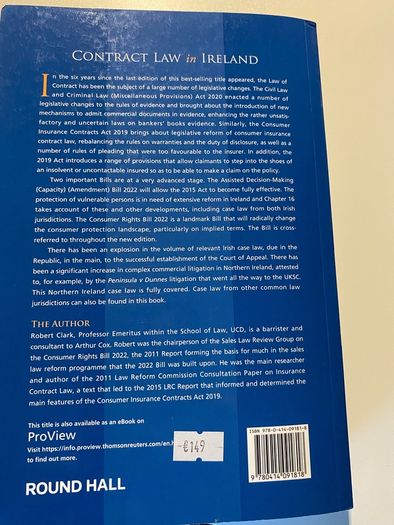 Contract Law in Ireland Brand New