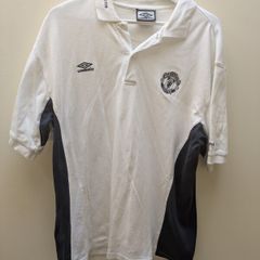 2000/02 Manchester United Umbro Polo Shirt Vodafone large