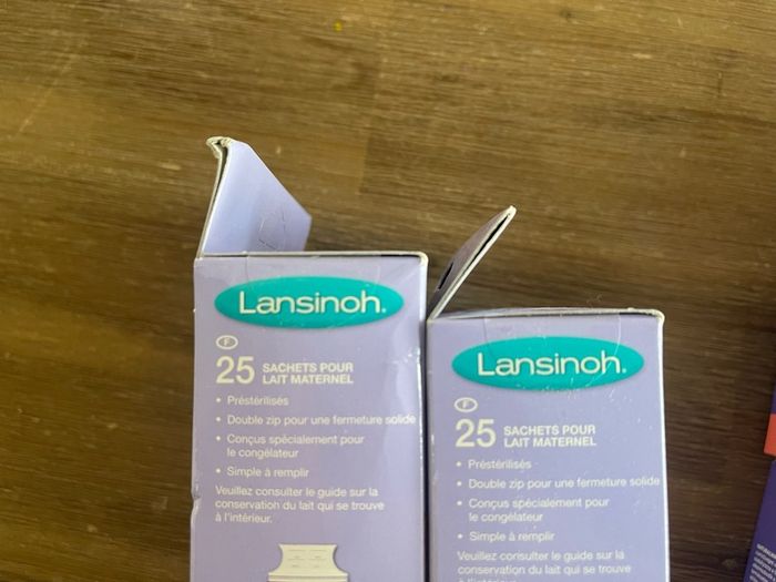 Brand new lasinoh teets, storage bags for baby bottle feeding, combination feeding