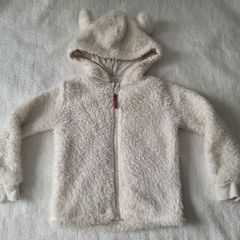 M&S Teddy zip-up hoodie, size: 5-6 years