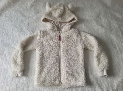 M&S Teddy zip-up hoodie, size: 5-6 years