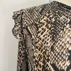 Snake print top