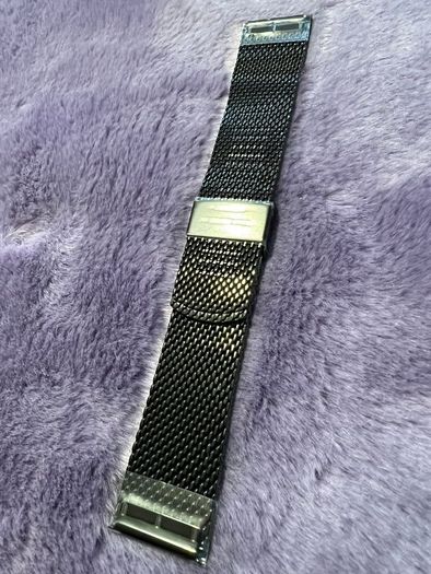 Emporio Armani Black Stainless steel watch strap