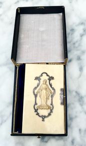 Antique little prayer book with authentic ivory cover
