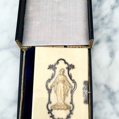 Antique little prayer book with authentic ivory cover