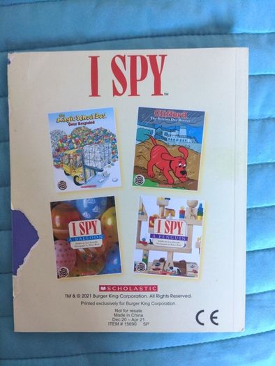 McDonald's/Burger King meal kids books