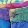 VINTAGE 1990s rainbow tie dye corduroy cotton flares S M Made in India Pride lgbtq festival Image 6