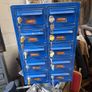 Vintage Metal Lock Box Cabinet Image 2