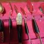 1950s Siam Thailand Brass Embossed Cutlery Set Image 6