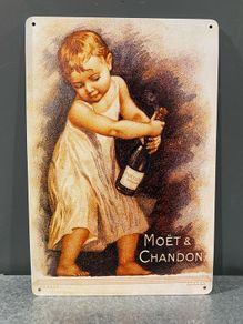 Moet and Chandon Tin Metal Sign