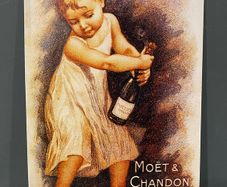 Moet and Chandon Tin Metal Sign