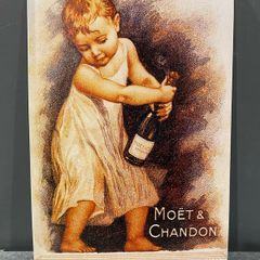 Moet and Chandon Tin Metal Sign