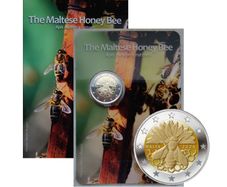Malta 2 Euro Base Metals Brilliant Uncirculated Coin 2024 - Indigenous Breeds Maltese Honey Bee