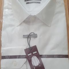M&S luxury range white shirt