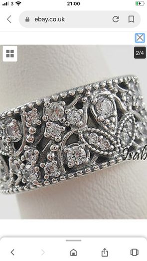 Pandora Shimmering Leaves Ring